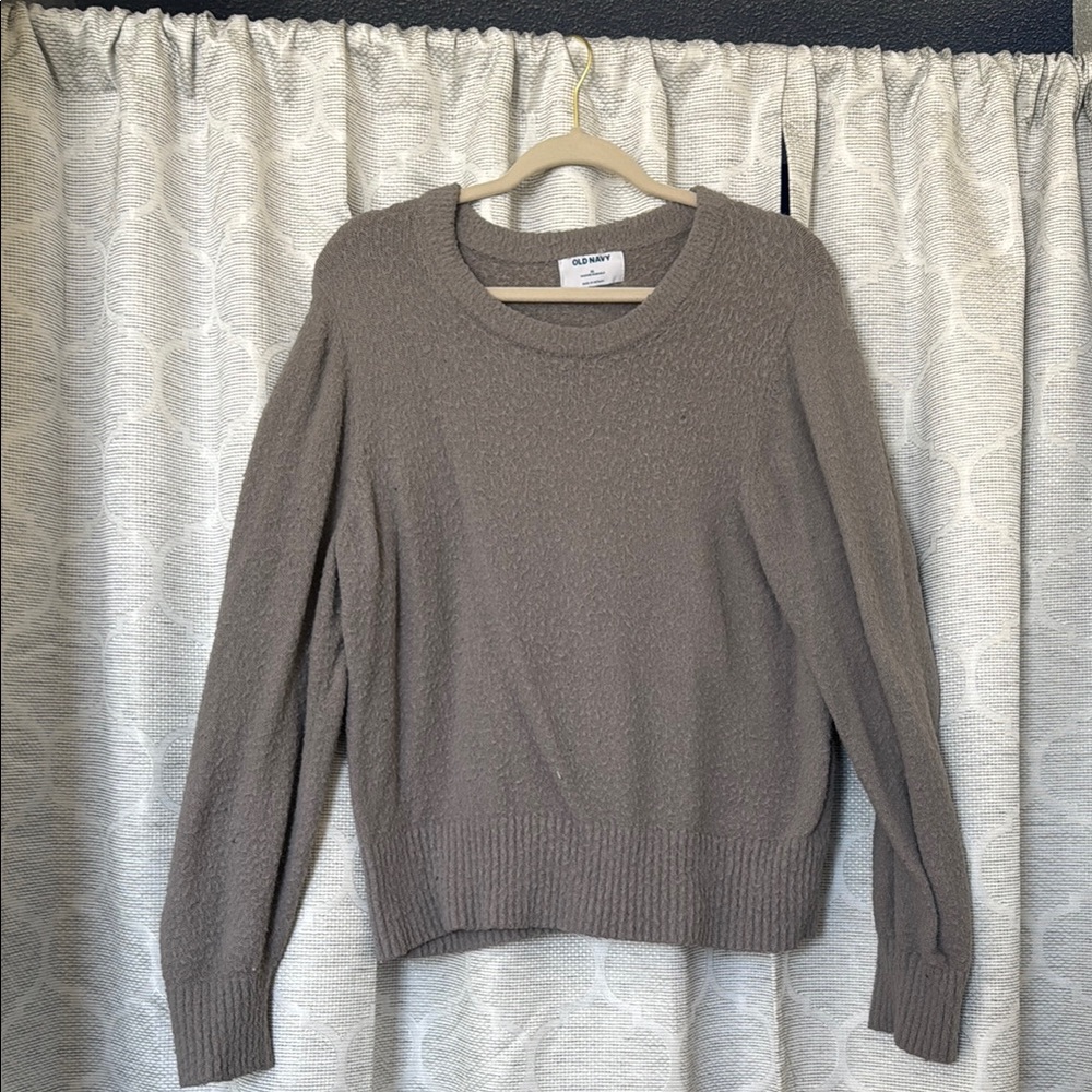 Classic Gray Women's Fuzzy Sweater
